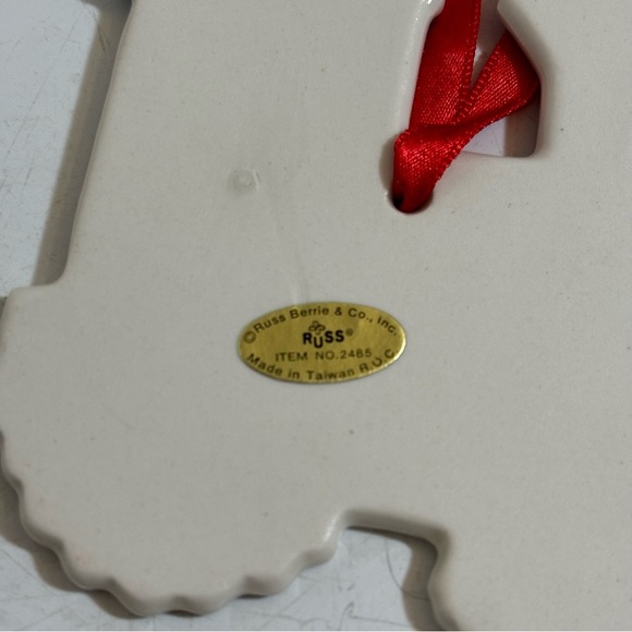🛍️3/$30 Vintage Russ ceramic train Christmas holiday tree ornament decoration‎ - Picture 11 of 12